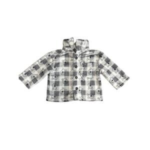 Disney Jumping Beans Winnie The Pooh Sherpa Fleece Jacket Buffalo Plaid Sz 6 Mo